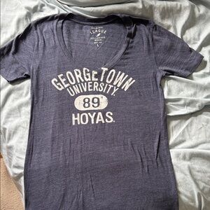 League Women's Navy Georgetown University Tee